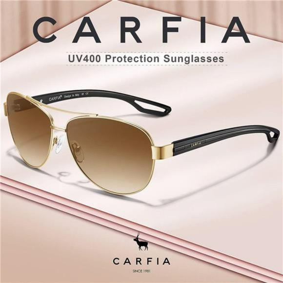 Polarized Sunglasses  UV Protection Ultra-Lightweight Metal Frame for Women main image 6